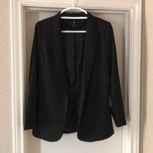 Black H&M blazer, open front